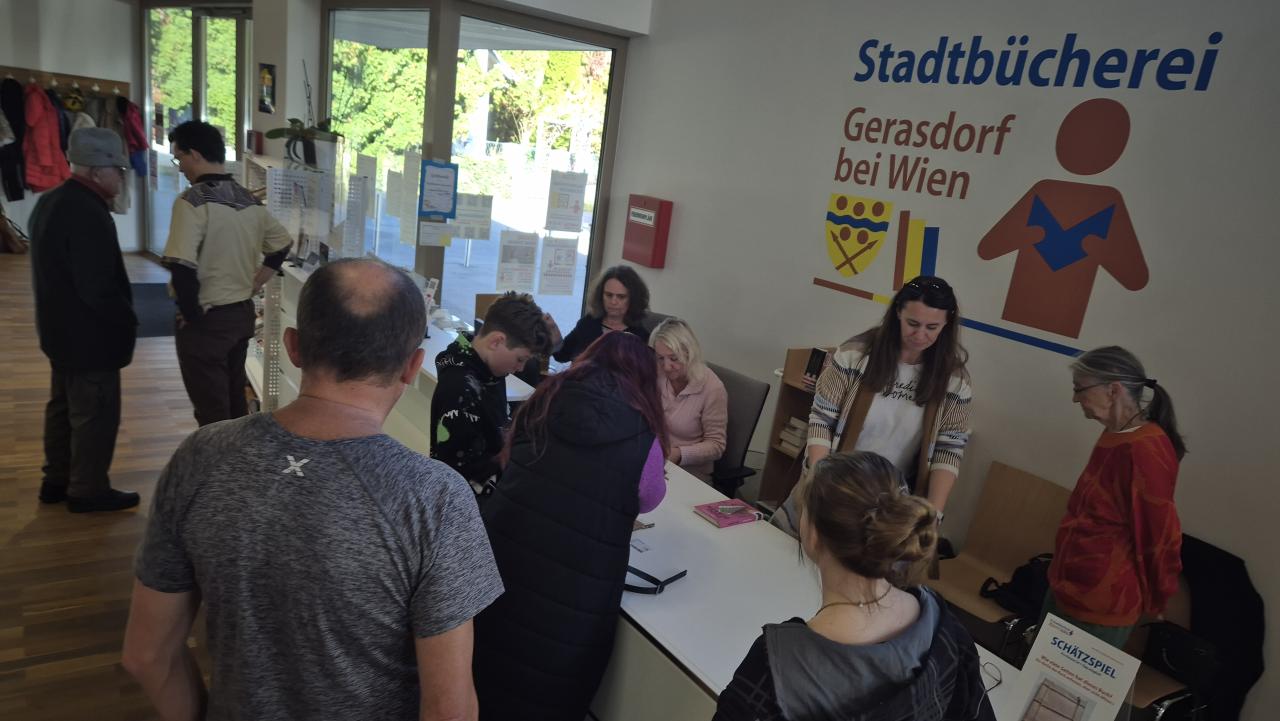 reger Betrieb in der Stadtbücherei