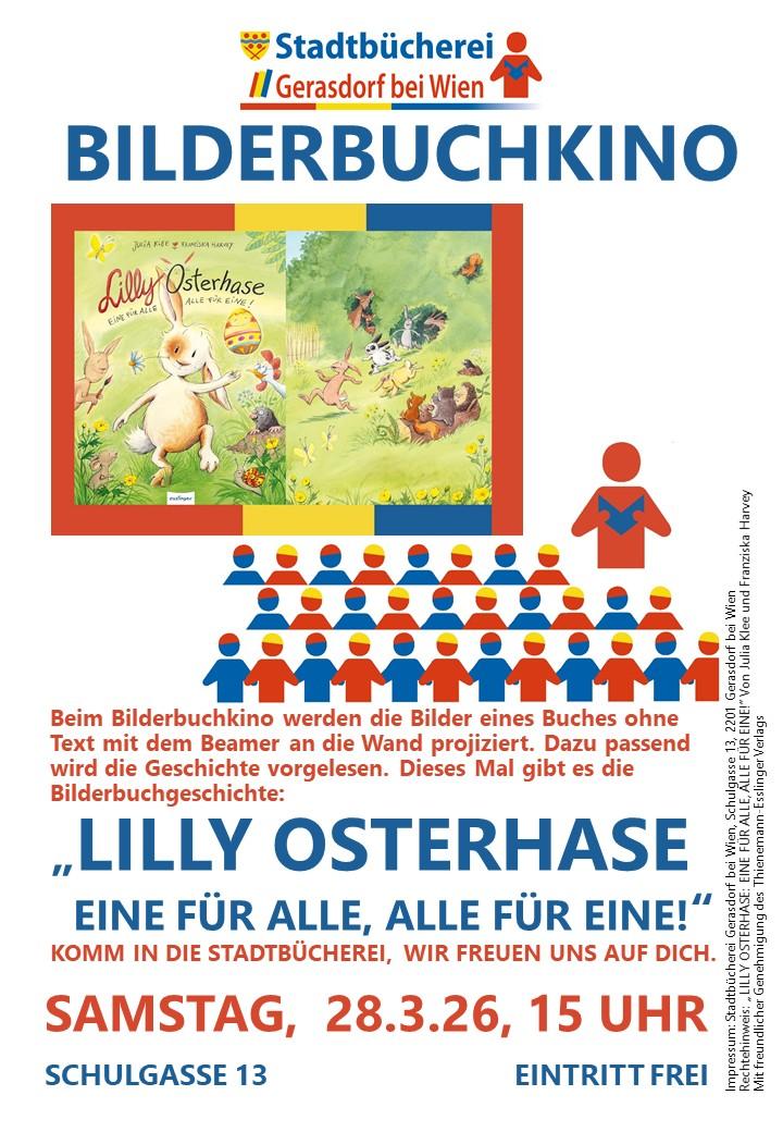 Plakat für Bilderbuchkino am 28.3.2026