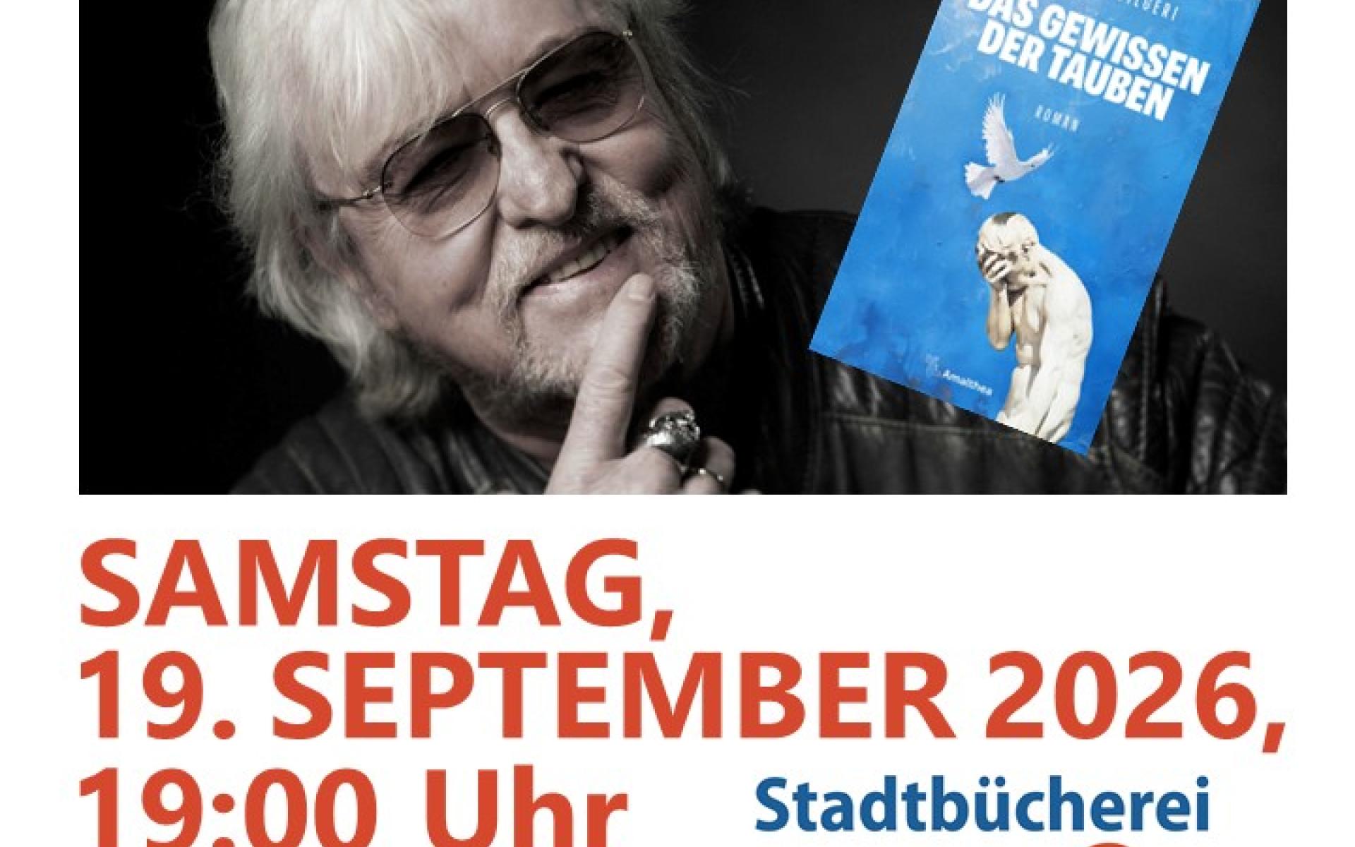 Plakat Ankündigung für die Lesung mit Reinhold Bilgeri